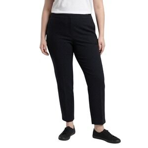 Banana Republic Avery Black‎ Polka Dot Slim Leg Ankle Dress Pants Womens Size 8